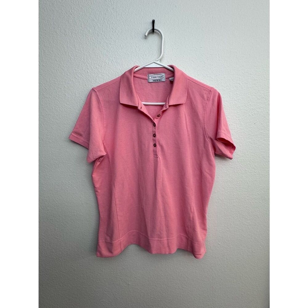 Tehama Pink Women's Golf Tennis Polo Shirt - Size M